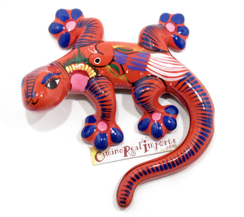 Hand Painted Clay Gecko Lizard GGLM004