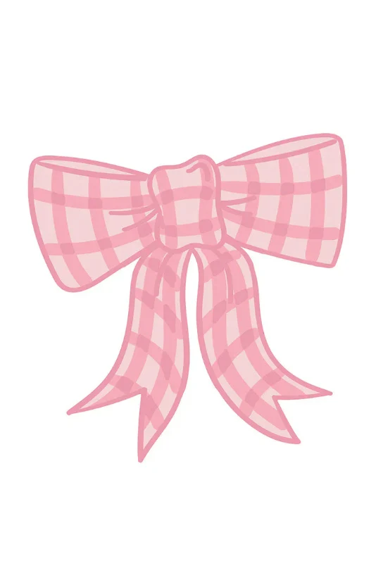 Happy Everything: Pink Gingham Bow Attachment