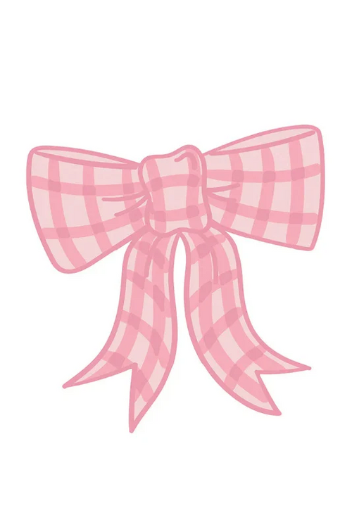 Happy Everything: Pink Gingham Bow Attachment