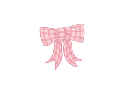 Happy Everything: Pink Gingham Bow Attachment - B Social Boutique