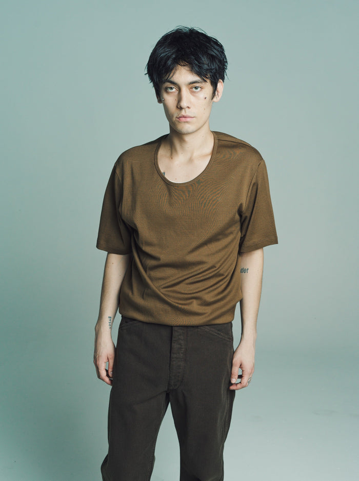 Havana Rib U Neck T-Shirt | Lemaire | DEPARTAMENTO