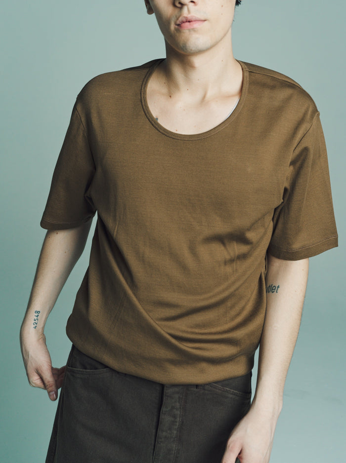 Havana Rib U Neck T-Shirt | Lemaire | DEPARTAMENTO