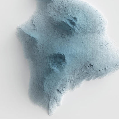 Hawaii Topographic 3D Relief Map