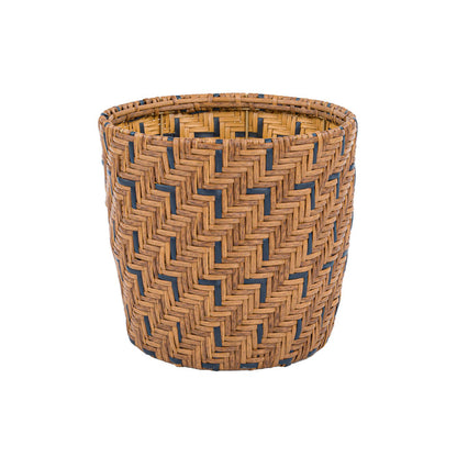 Herringbone Weave Collection Plant Basket Short