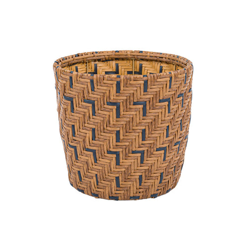 Herringbone Weave Collection Plant Basket Short