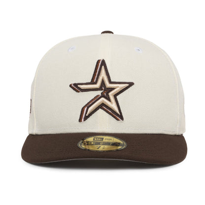 Houston Astros Creme and Brown 3D Neapolitan Star logo 2005 World Series