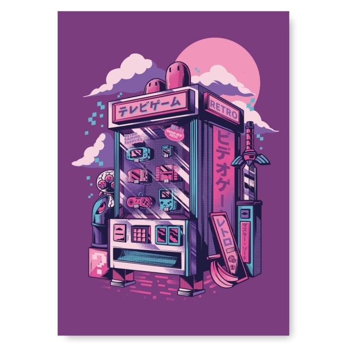 Japanese Poster - Retro Gaming A3