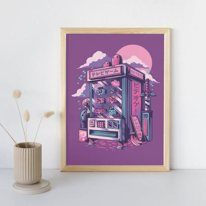 Japanese Poster - Retro Gaming A3