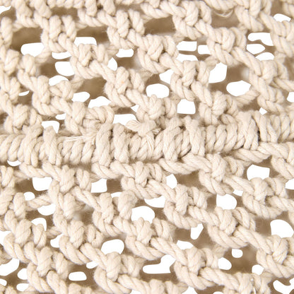 Julio Cotton Rope Pendant White 45x40cm - SHADE ONLY