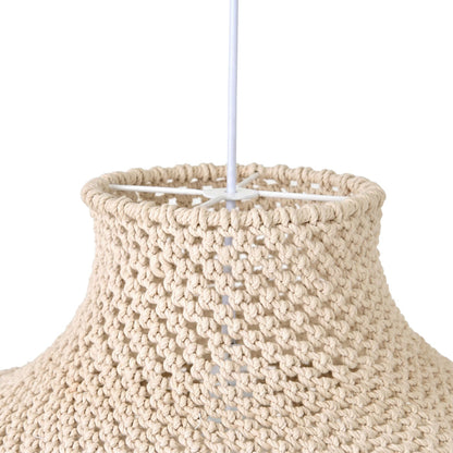 Julio Cotton Rope Pendant White 50x30cm - SHADE ONLY