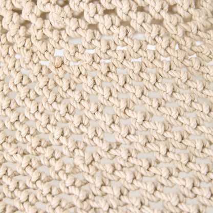 Julio Cotton Rope Pendant White 50x30cm - SHADE ONLY