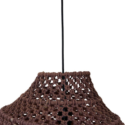 Julio Dome Cotton Rope Pendant Rust 80x54cm - SHADE ONLY