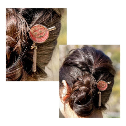 Kanzashi - Blue Asanoha