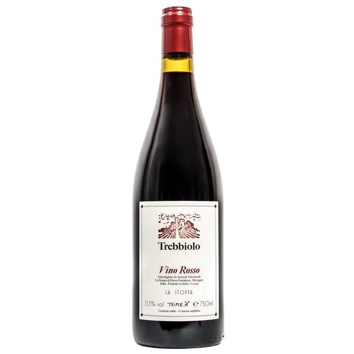 La Stoppa Trebbiolo Rosso 2023 red wine bottle with foil top and label