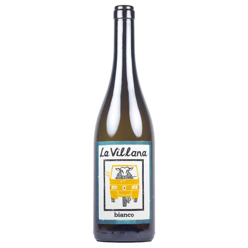 White wine bottle, La Villana Bianco 2023, front label visible