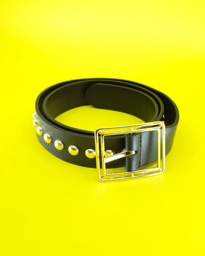 Large Gold Studded Buckle Belt