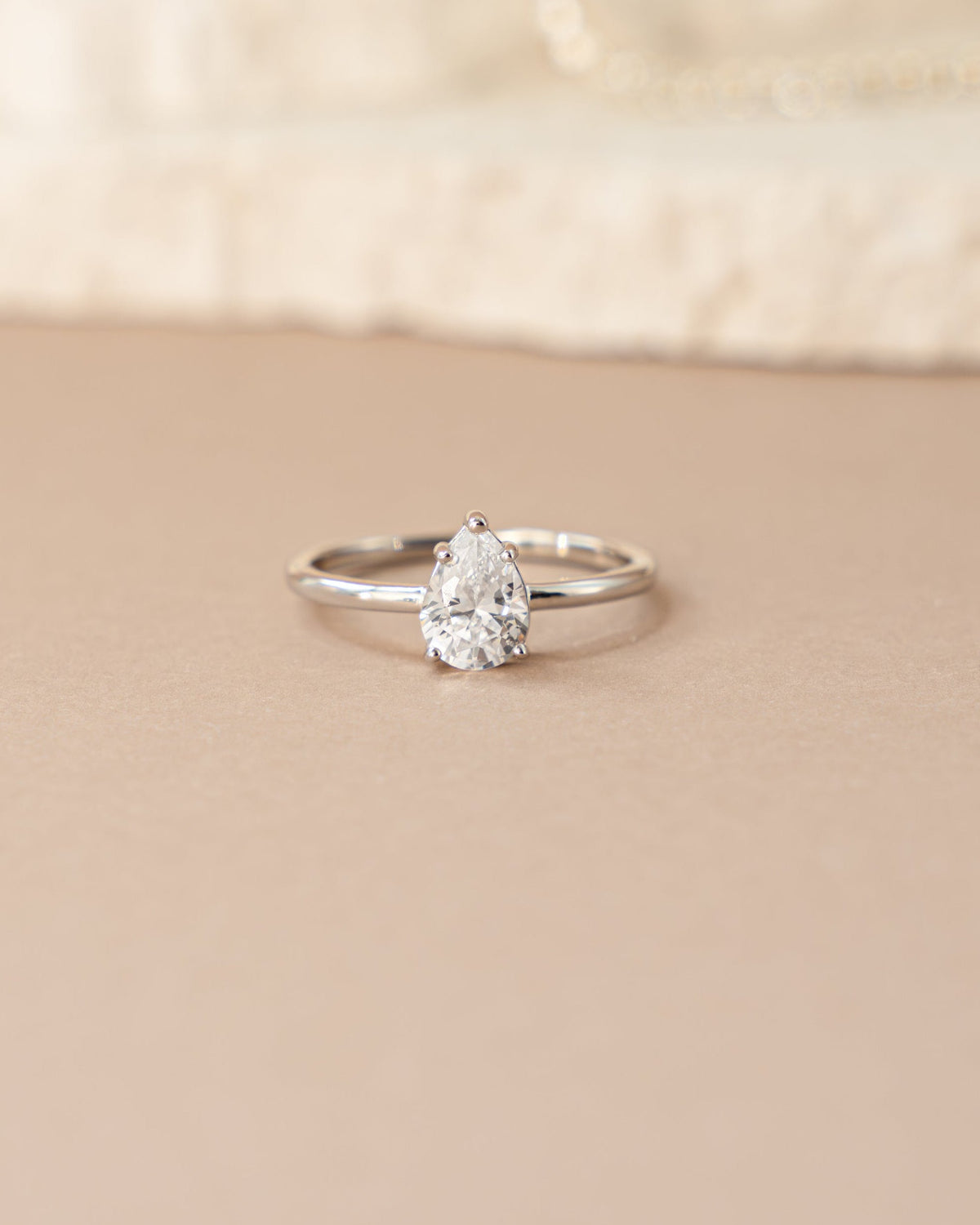 Large Pear Statement Ring