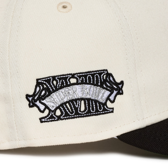 Las Vegas Raiders Creme and Black 1984 SB