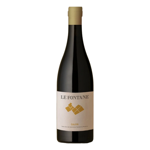 Le Fontane Calcis Bianco 2023 white wine bottle, cream label