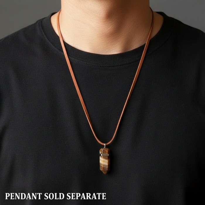 Leather Cord Necklace Oh Dear! Brown Deerskin