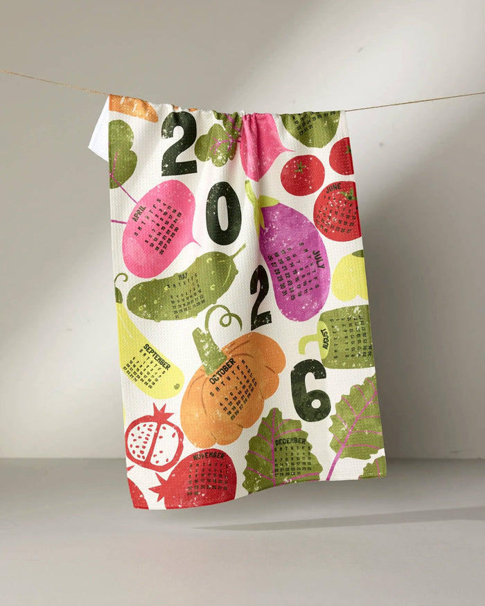 Legume Calendar Tea Towel