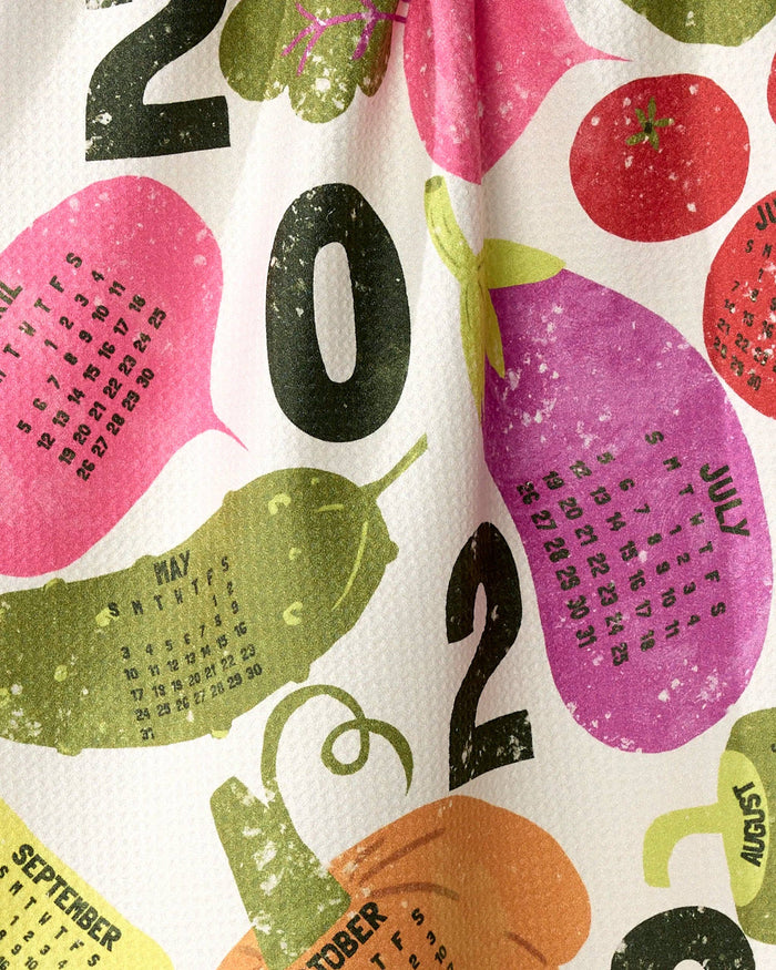 Legume Calendar Tea Towel
