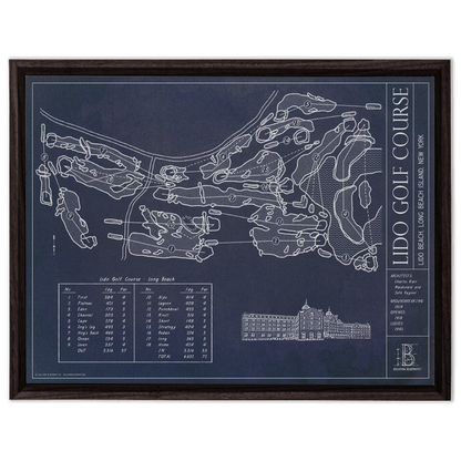 Framed Canvas - Large - Walnut