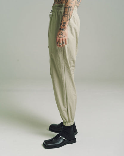 Light Green Nylon Tech Sweat Pants | Camiel Fortgens | DEPARTAMENTO