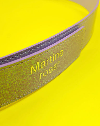 Lilac Glitter Charm Belt