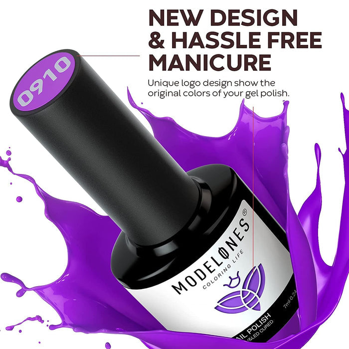 Lilac Obsessions - 6 Shades Gel Nail Polish Set 7ml Gel Polish Set MODELONES #