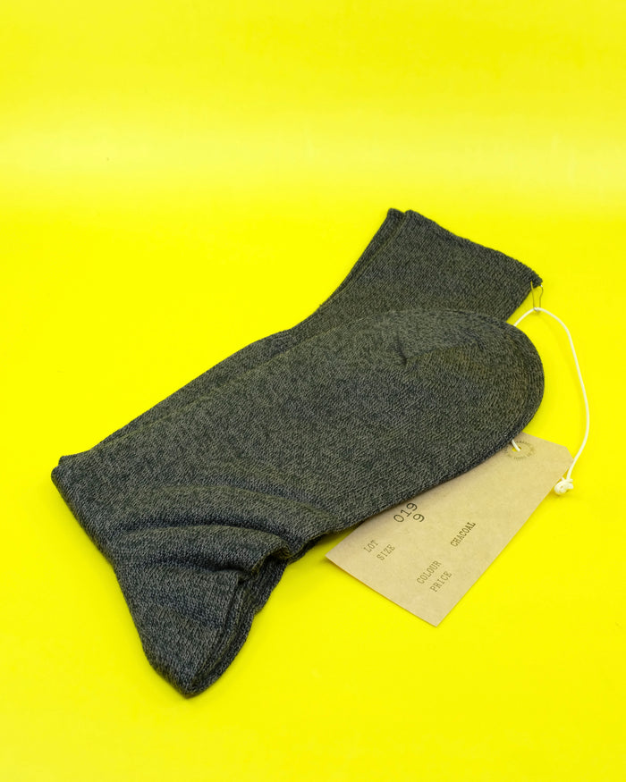 LOT.019 Charcoal Cotton Socks | Taiga Takahashi | DEPARTAMENTO