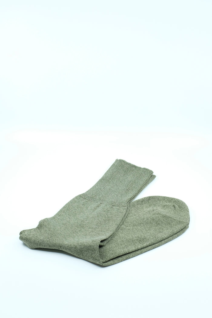 LOT.019 Moss Green Cotton Socks