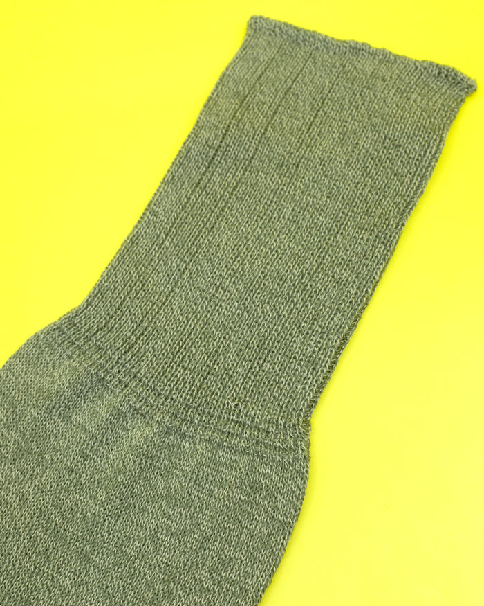 LOT.019 Moss Green Cotton Socks | Taiga Takahashi | DEPARTAMENTO