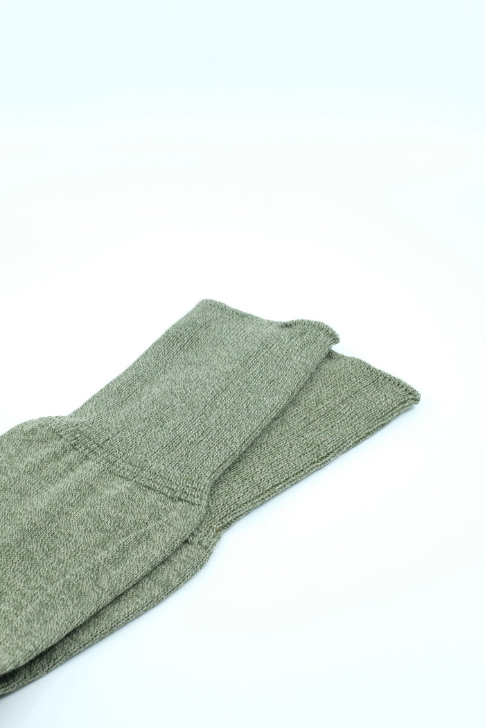 LOT.019 Moss Green Cotton Socks