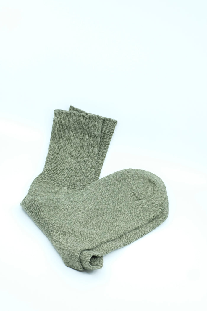 LOT.019 Moss Green Cotton Socks