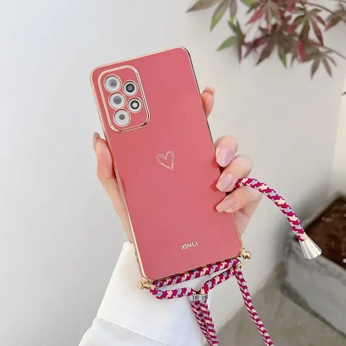 Redmi Note 10 / Red With Lanyard / Case & Strap