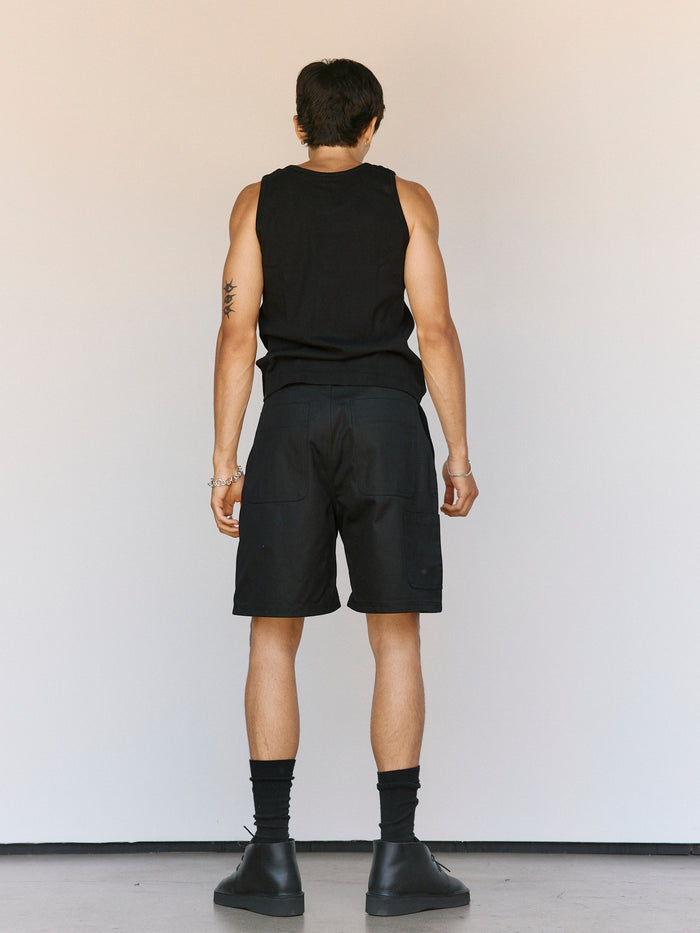LWT0 Singlet Black Rib Tank | MAN-TLE | DEPARTAMENTO