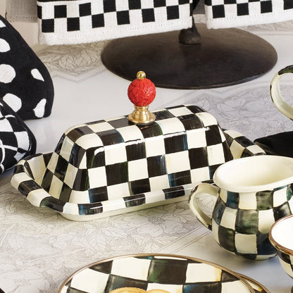 MacKenzie Childs: Courtly Check Butter Box