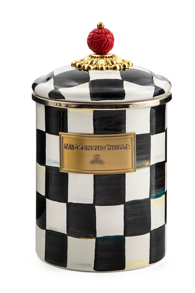 MacKenzie Childs: Courtly Check Medium Canister