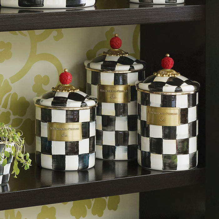 MacKenzie Childs: Courtly Check Medium Canister