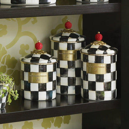 MacKenzie Childs: Courtly Check Medium Canister