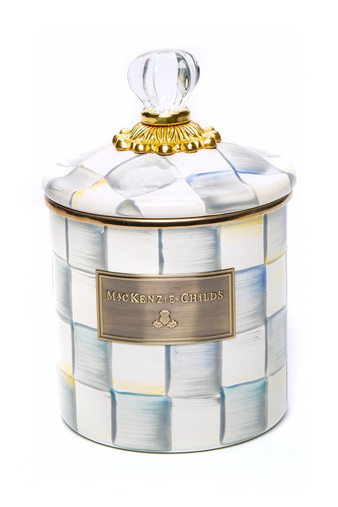 MacKenzie Childs: Sterling Check Small Canister