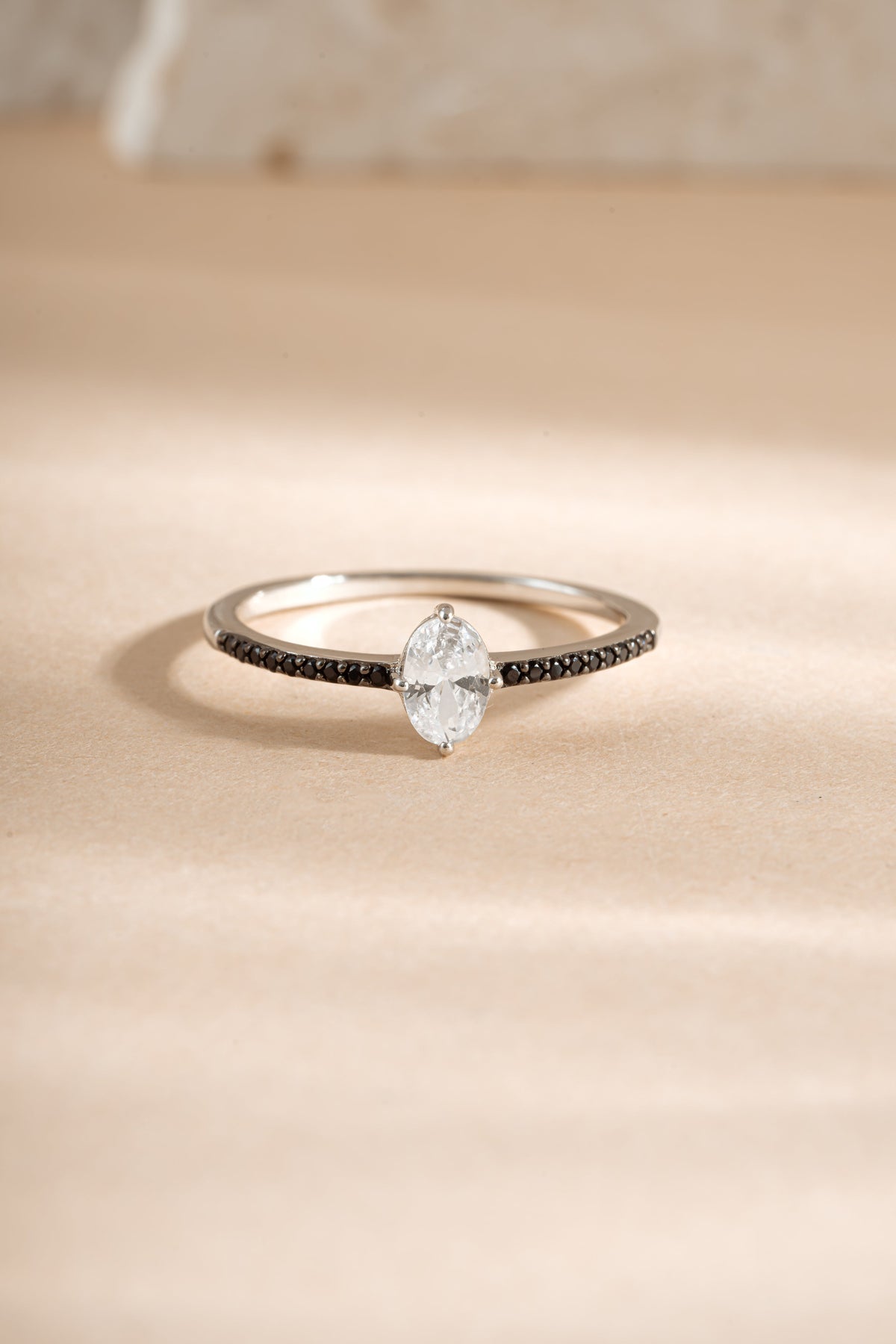 Black CZ Maddy II Ring