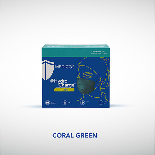 MEDICOS 4-ply HydroCharge™ Surgical Face Mask - Hijab