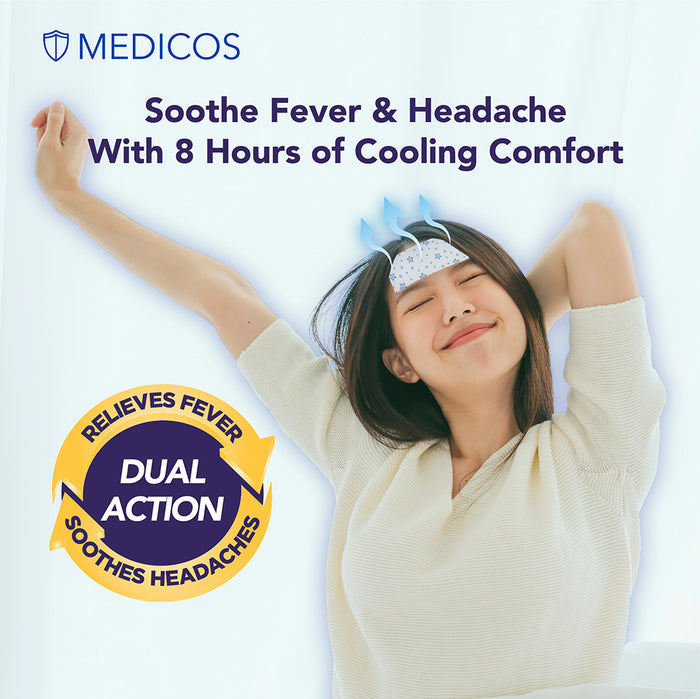 MEDICOS Fever Relief Patch - Adults & Children [2 Boxes, 8 pcs/box]