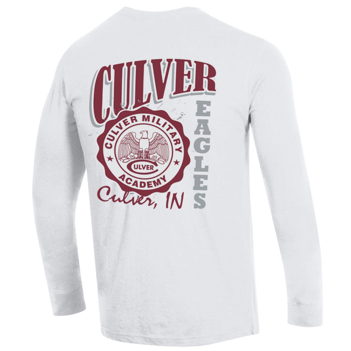 Men's Champion Long Sleeve Tee - White