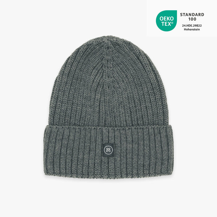 Merino Wollmütze Erwachsene | Essential Grau