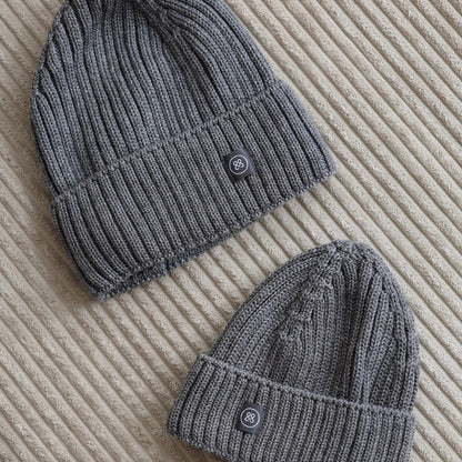 Merino Wollmütze Erwachsene | Essential Grau