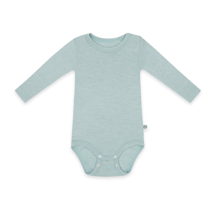 Merinowolle Langarm-Body | Essential Mint
