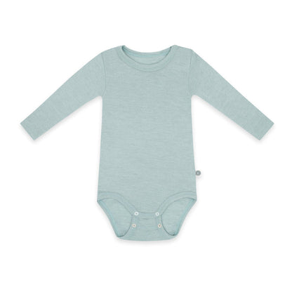 Merinowolle Langarm-Body | Essential Mint